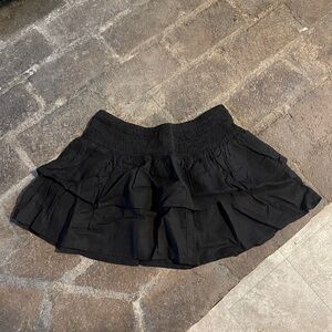 Black Ruffled Skirt